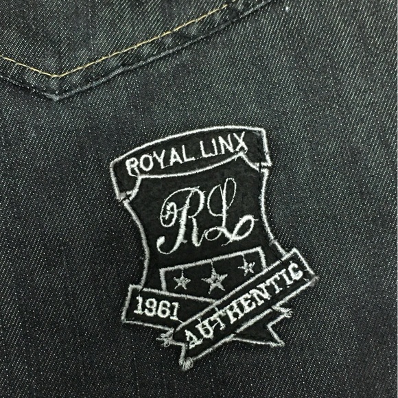 Royal Linx 38x30 Black Plaid Back Pocket Cotton Men’s Jeans - Picture 7 of 12